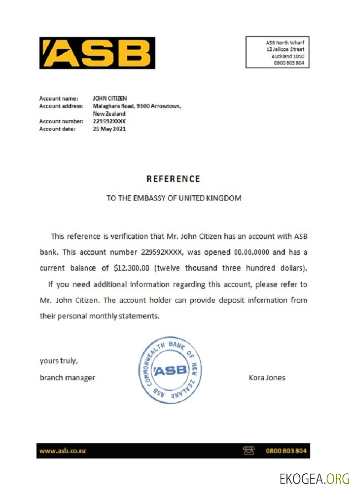 Nouvelle , Zélande , ASB , reference